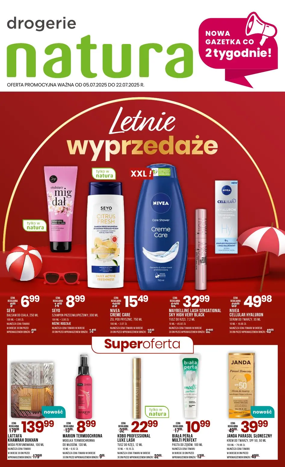 gazetka promocyjna Natura Letnie wyprzedaże - Strona 1