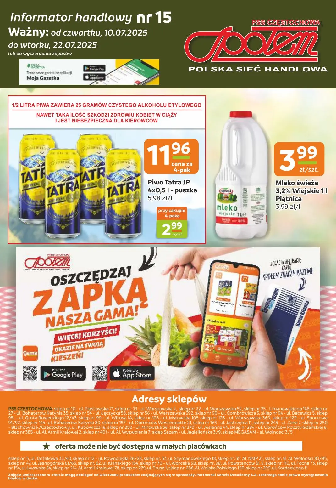 gazetka promocyjna Społem Częstochowa Polska sieć handlowa - Strona 12