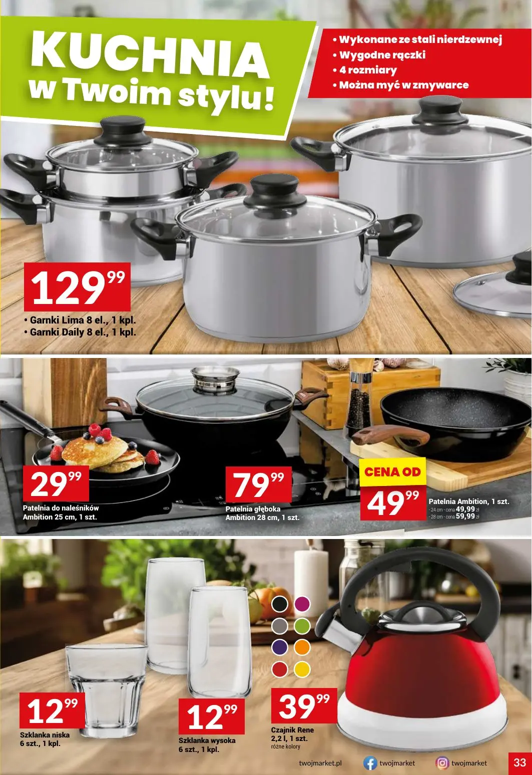 gazetka promocyjna Twój Market Zawsze po drodze! - Strona 33