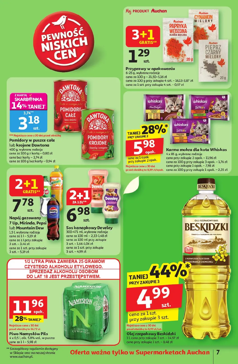 gazetka promocyjna Auchan Supermarket Pewność niskich cen - Strona 7