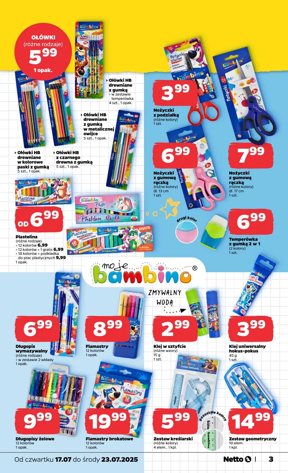 gazetka promocyjna NETTO Powrót do szkoły 🎒📖✏️ - Strona 3