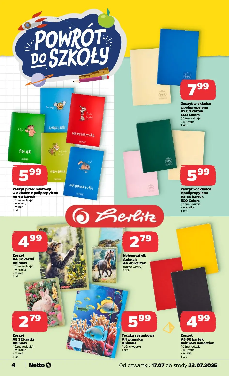 gazetka promocyjna NETTO Powrót do szkoły 🎒📖✏️ - Strona 4