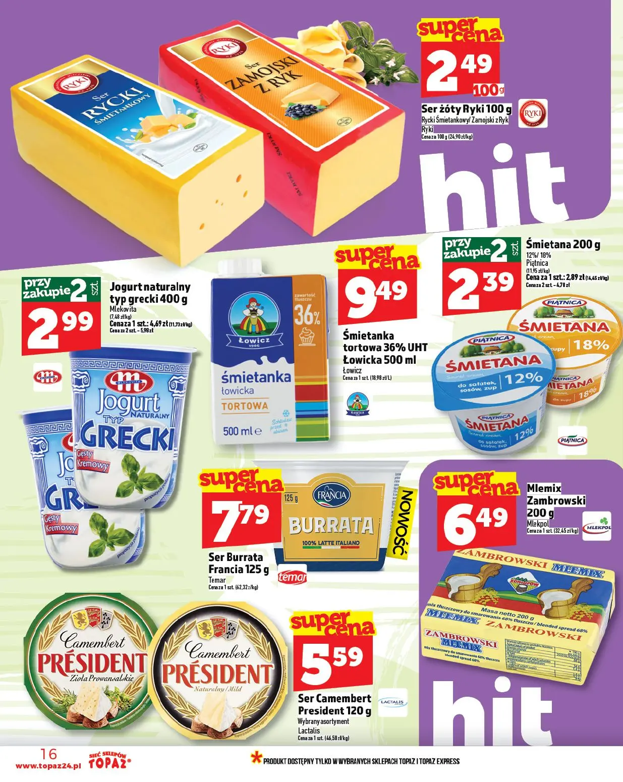 gazetka promocyjna Topaz Ceny małe! - Strona 16