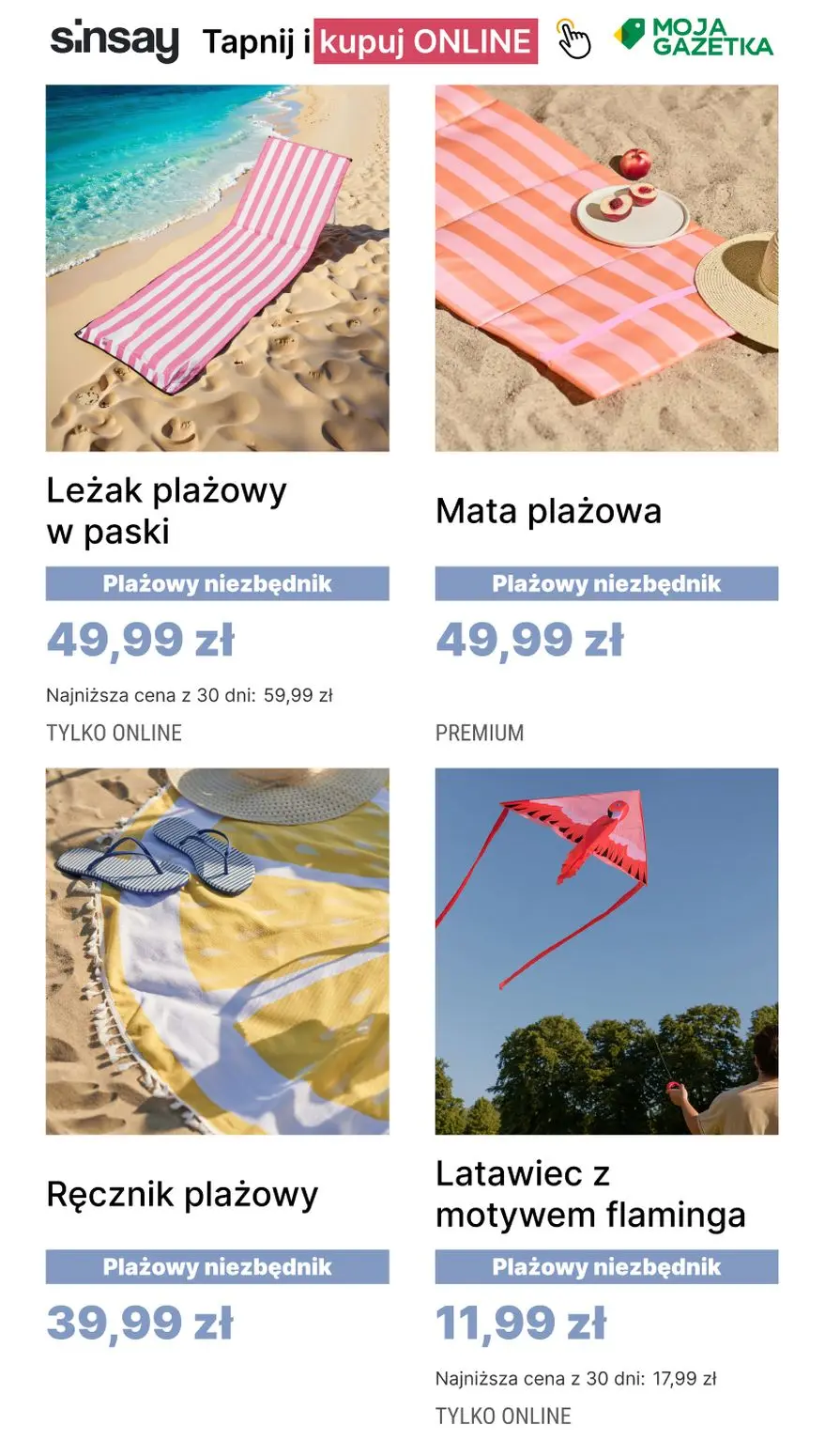 gazetka promocyjna Sinsay Plażowy niezbędnik 🐚🐚 - Strona 4