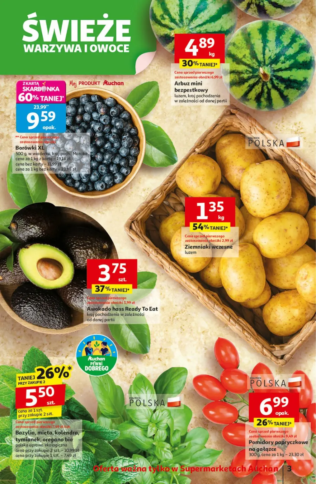 gazetka promocyjna Auchan Supermarket Pewność niskich cen - Strona 3