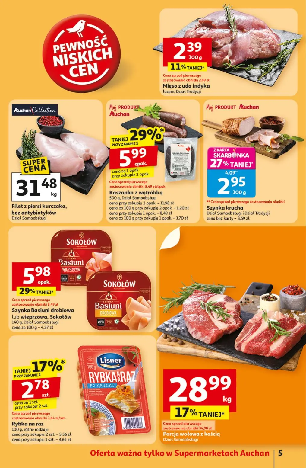 gazetka promocyjna Auchan Supermarket Pewność niskich cen - Strona 5