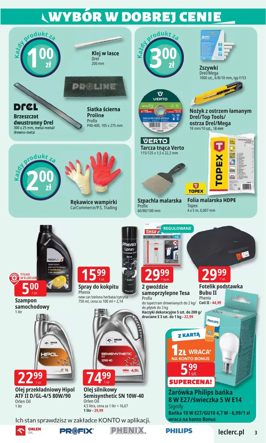 gazetka promocyjna E.Leclerc Wybór w dobrej cenie - oferta rozszerzona - Strona 3
