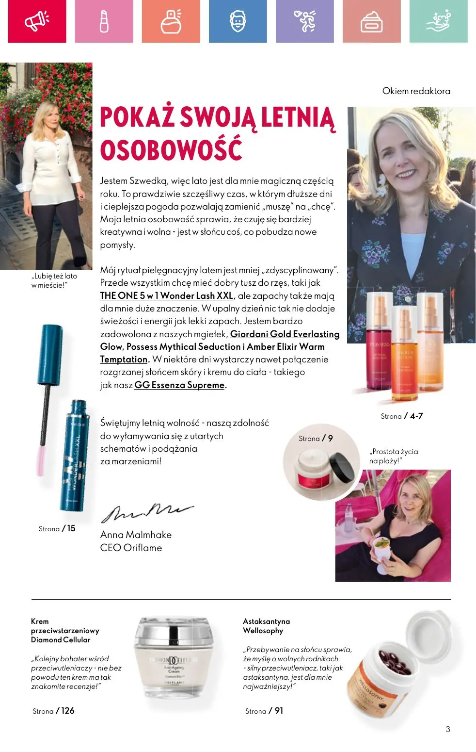 gazetka promocyjna ORIFLAME Letnia strona mojej osobowości - Strona 3