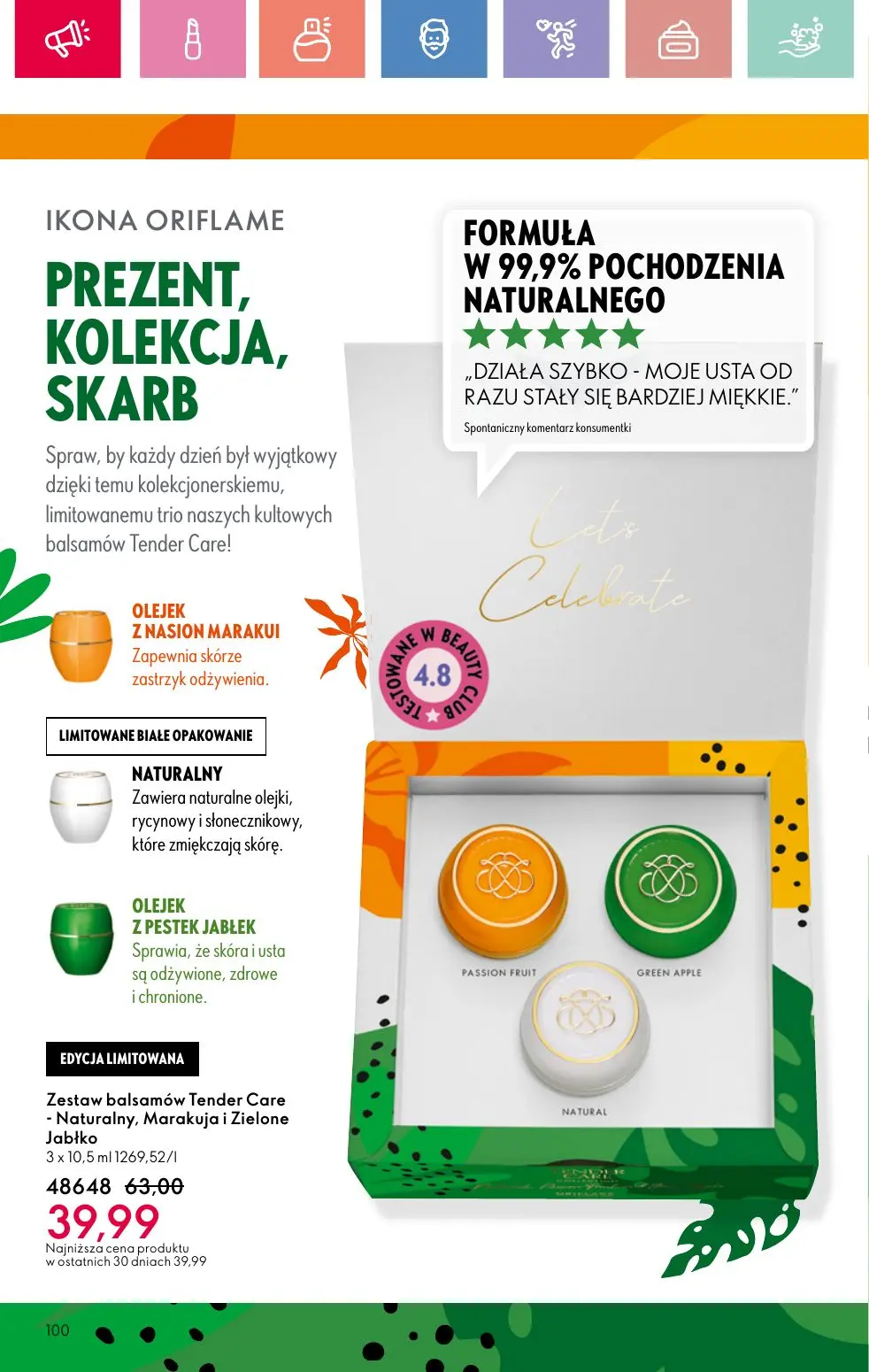 gazetka promocyjna ORIFLAME Letnia strona mojej osobowości - Strona 100