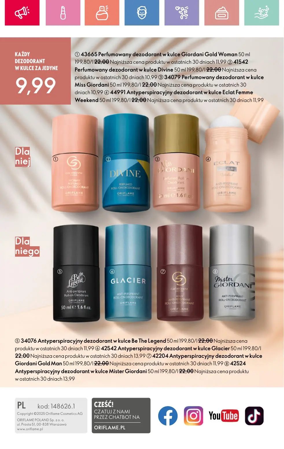 gazetka promocyjna ORIFLAME Letnia strona mojej osobowości - Strona 164