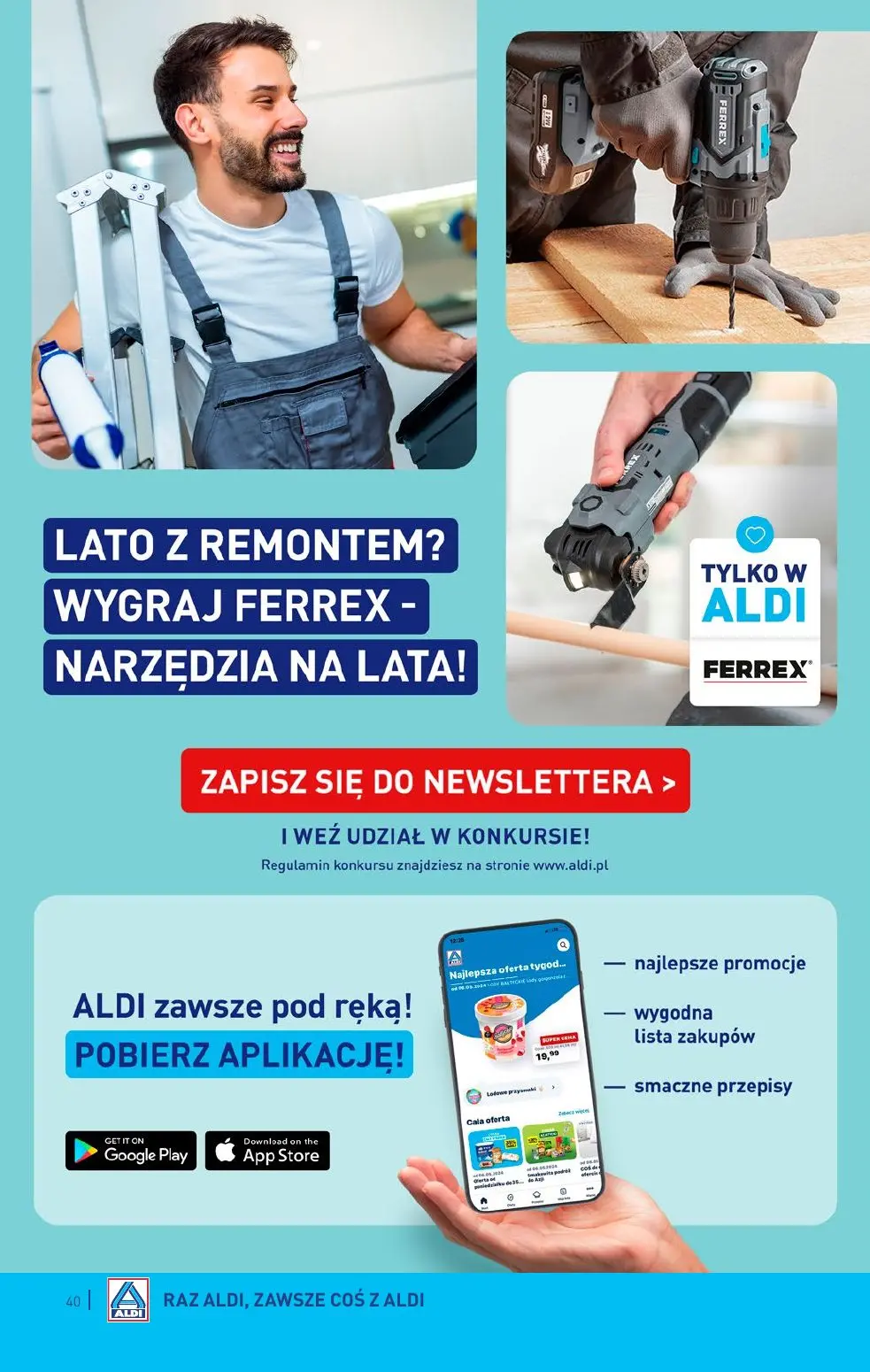 gazetka promocyjna ALDI Raz ALDI, zawsze coś z ALDI - Strona 40