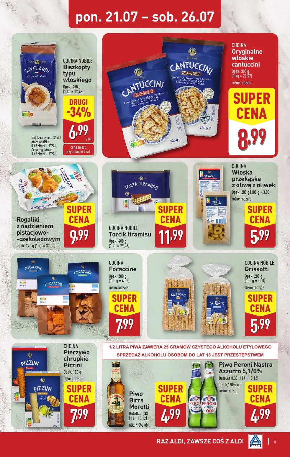gazetka promocyjna ALDI Tydzień Włoski - Strona 4