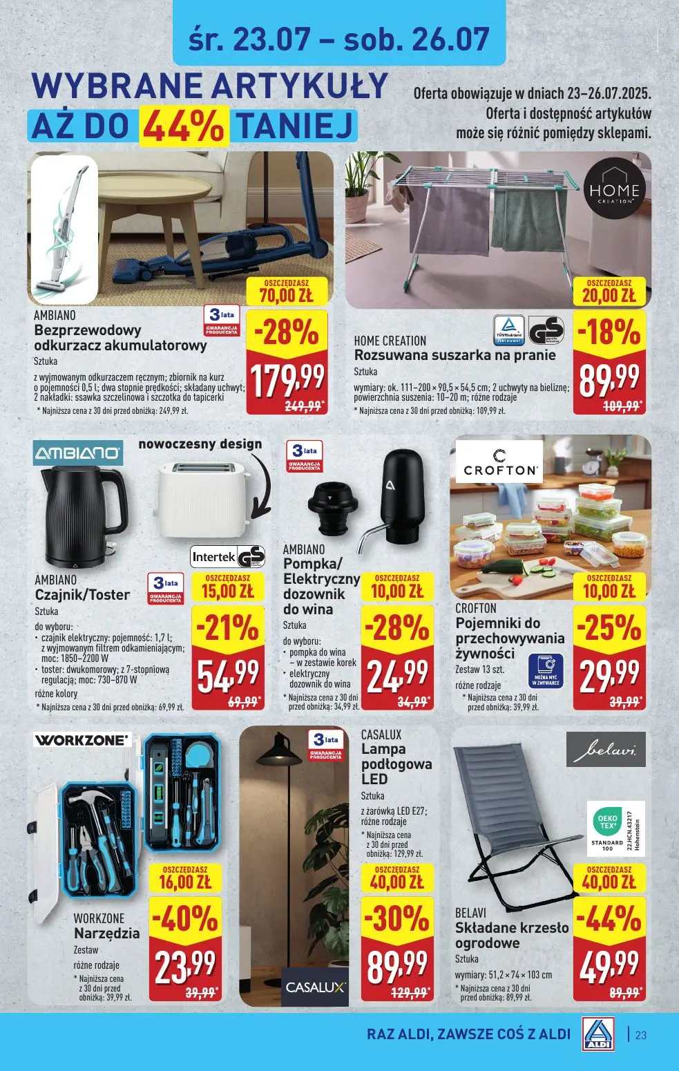 gazetka promocyjna ALDI Raz ALDI, zawsze coś z ALDI - Strona 23