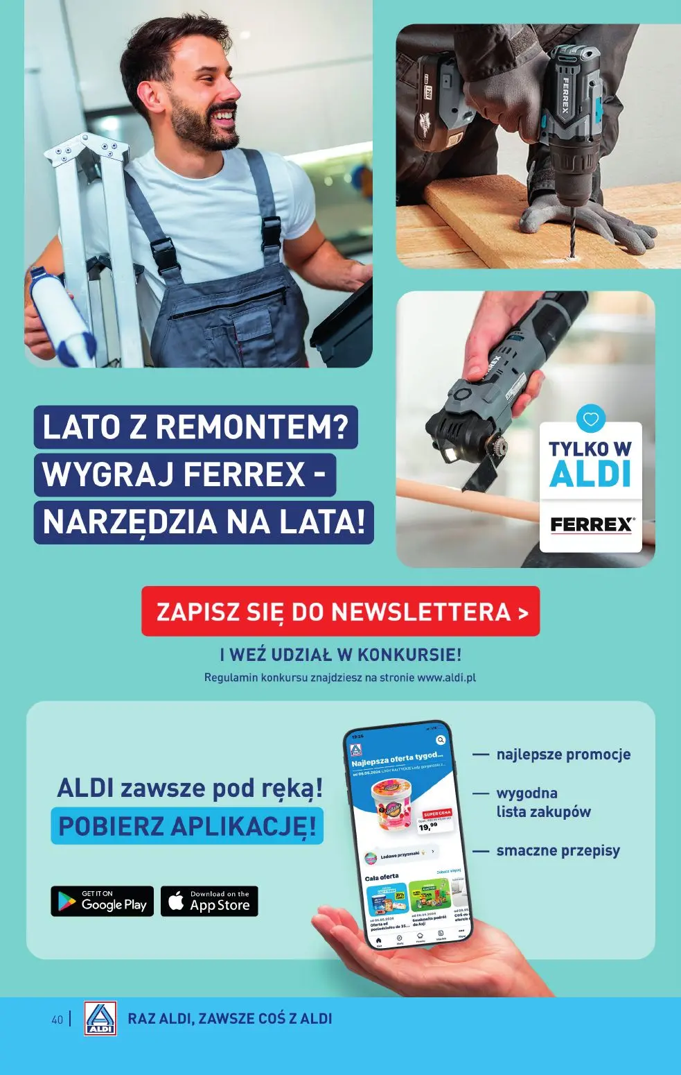 gazetka promocyjna ALDI Raz ALDI, zawsze coś z ALDI - Strona 40