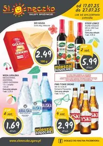 Gazetka promocyjna Słoneczko, ważna od 2025-07-17 do 2025-07-27.