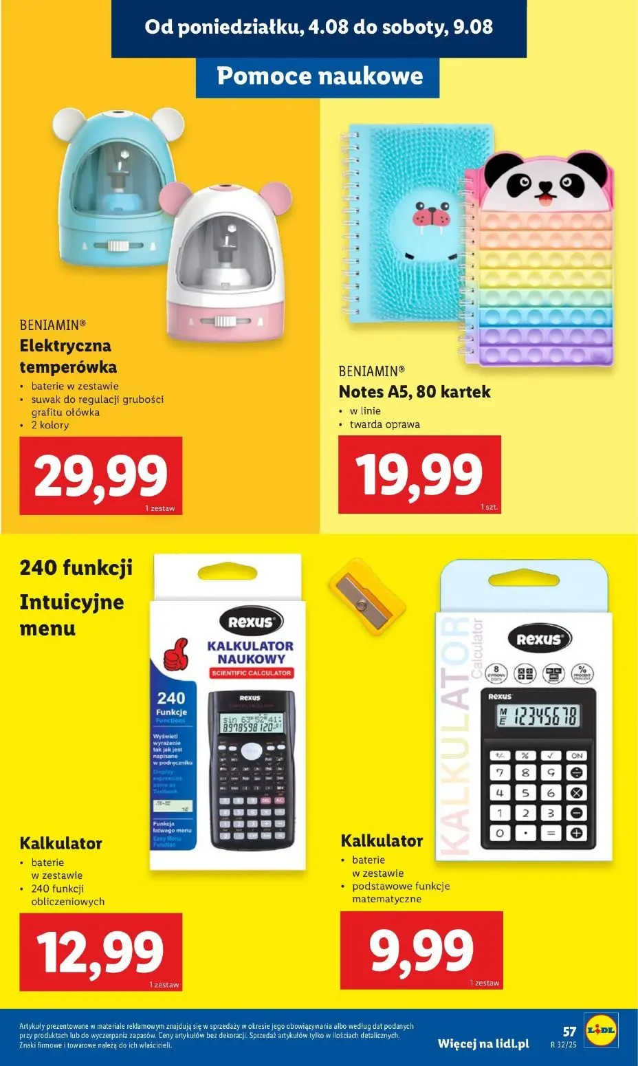 gazetka promocyjna LIDL Gotowi do szkoły - Strona 59