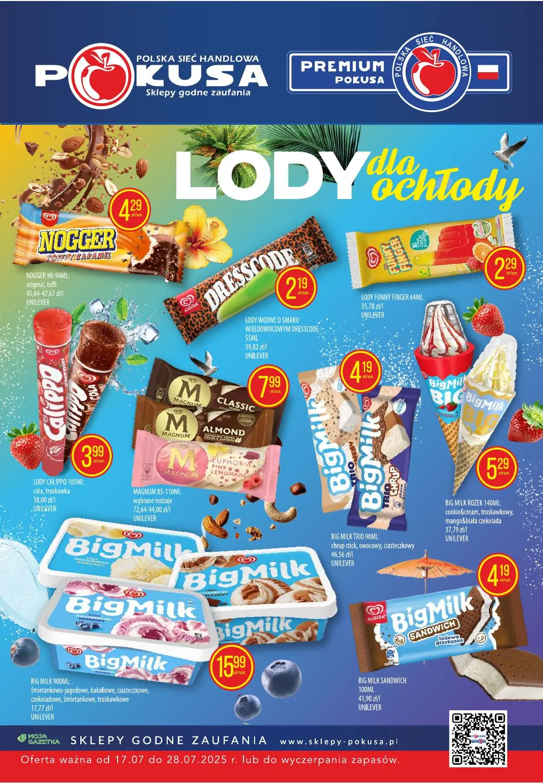 gazetka promocyjna Pokusa Lody dla ochłody - Strona 1