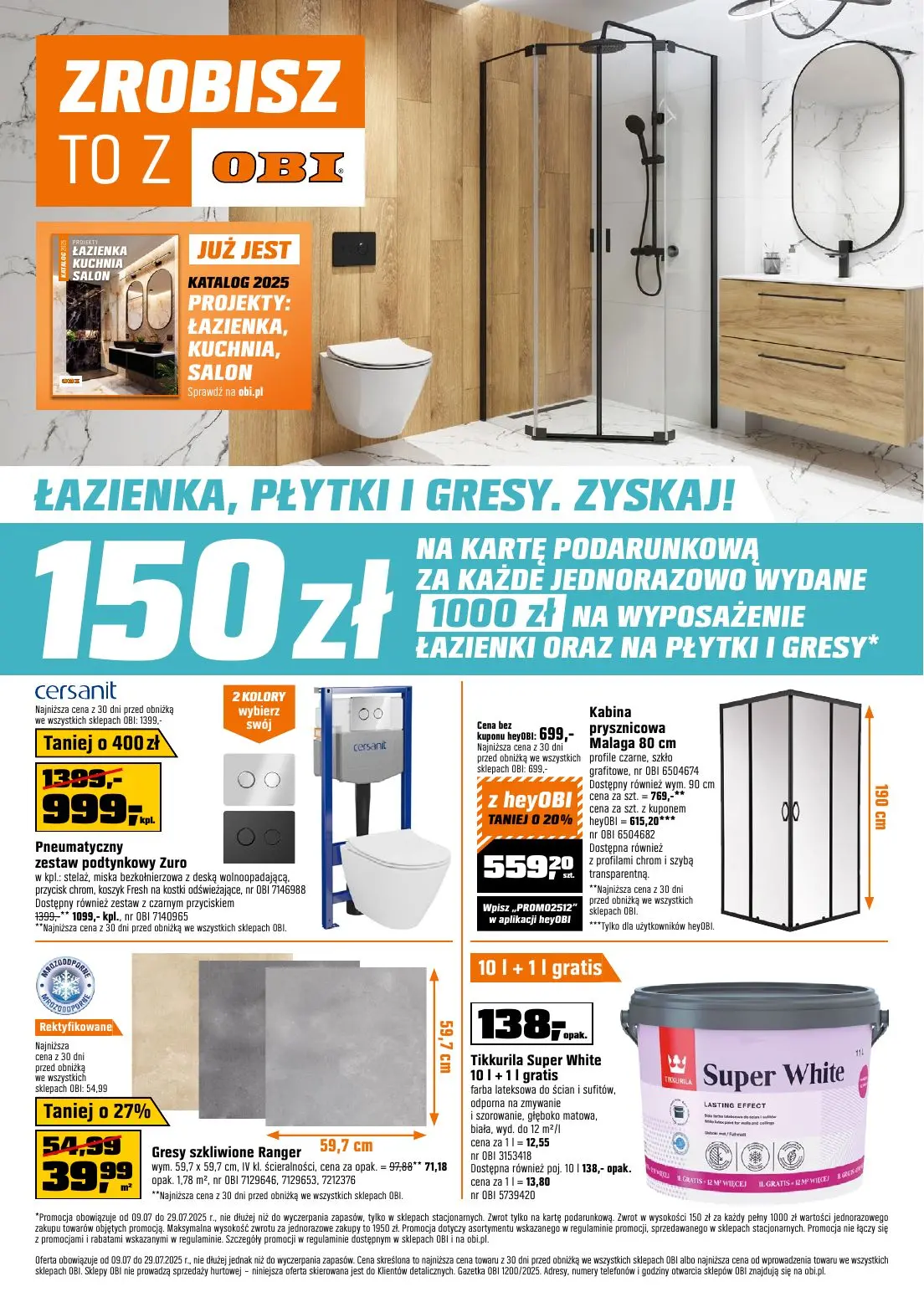 gazetka promocyjna OBI Łazienka, płytki i gresy. Zyskaj! - Strona 1