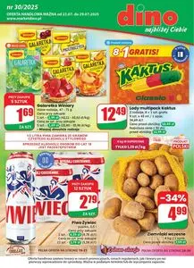Gazetka promocyjna dino, ważna od 2025-07-23 do 2025-07-29.