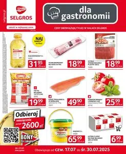 Gazetka promocyjna SELGROS, ważna od 2025-07-17 do 2025-07-30.