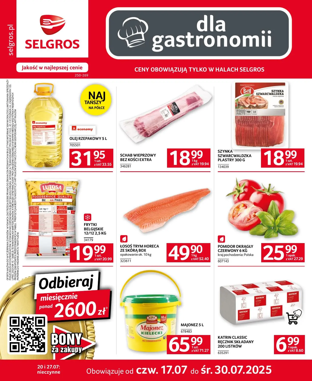 gazetka promocyjna SELGROS Oferta dla gastronomii - Strona 1