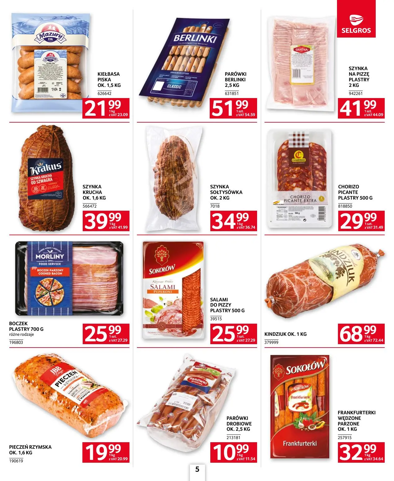 gazetka promocyjna SELGROS Oferta dla gastronomii - Strona 5