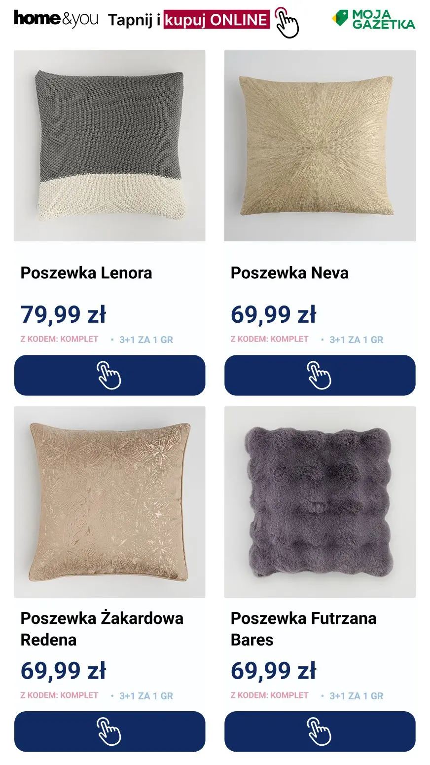 gazetka promocyjna home&you Poszewki: 3+1 za grosz - Strona 3