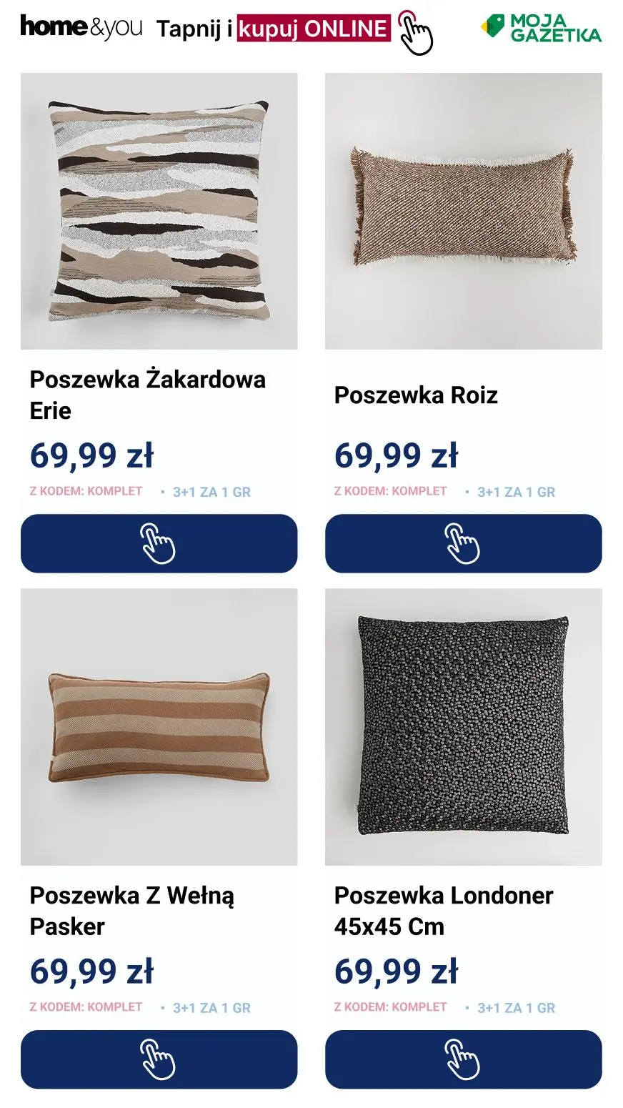gazetka promocyjna home&you Poszewki: 3+1 za grosz - Strona 4