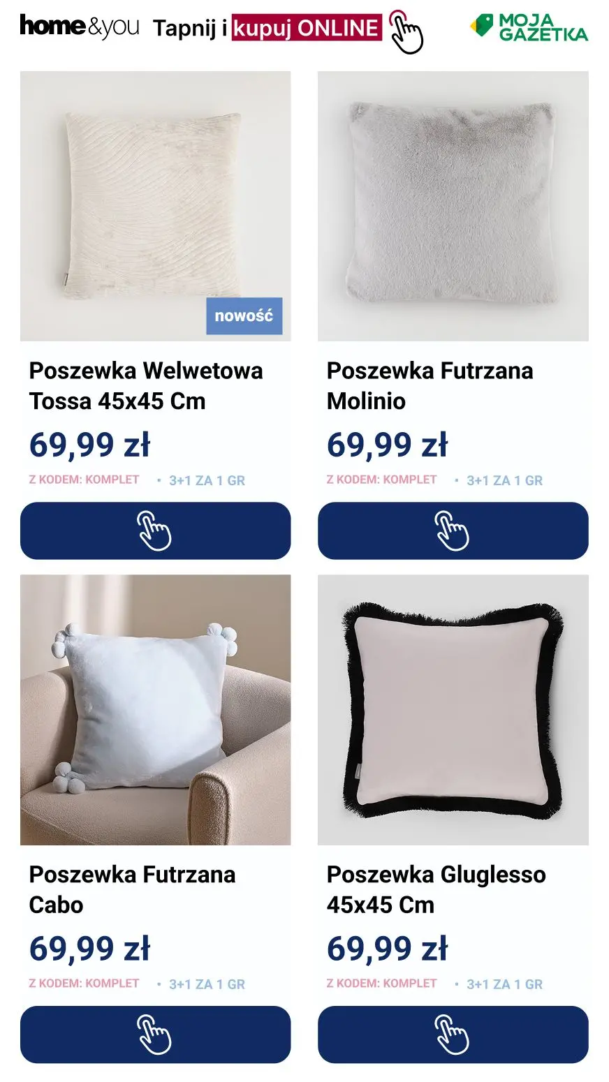 gazetka promocyjna home&you Poszewki: 3+1 za grosz - Strona 8