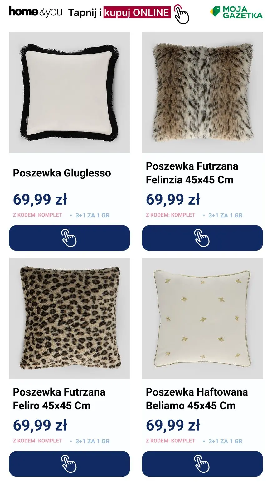 gazetka promocyjna home&you Poszewki: 3+1 za grosz - Strona 9