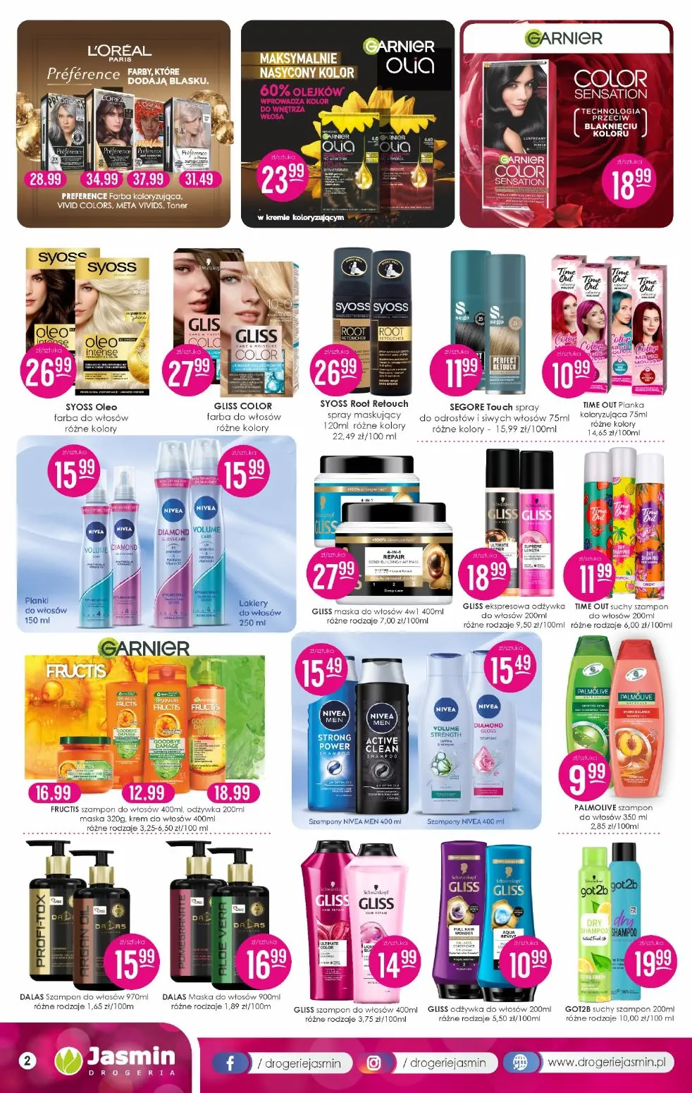 gazetka promocyjna DROGERIE JASMIN Super okazje! - Strona 2