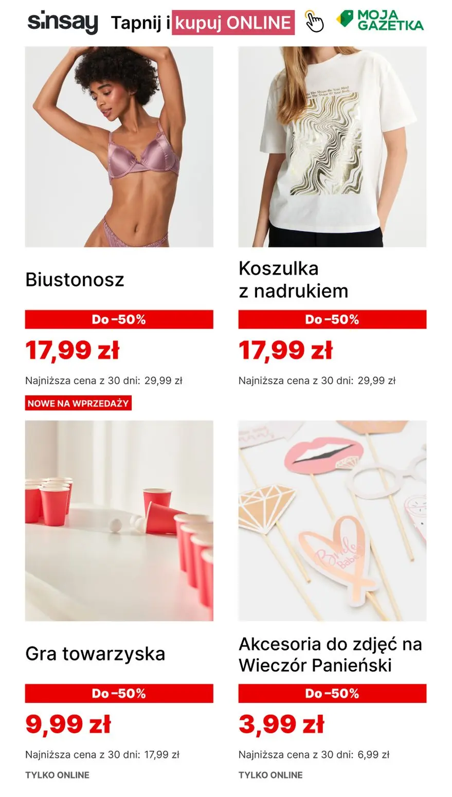 gazetka promocyjna Sinsay II tura do –50% - Strona 4