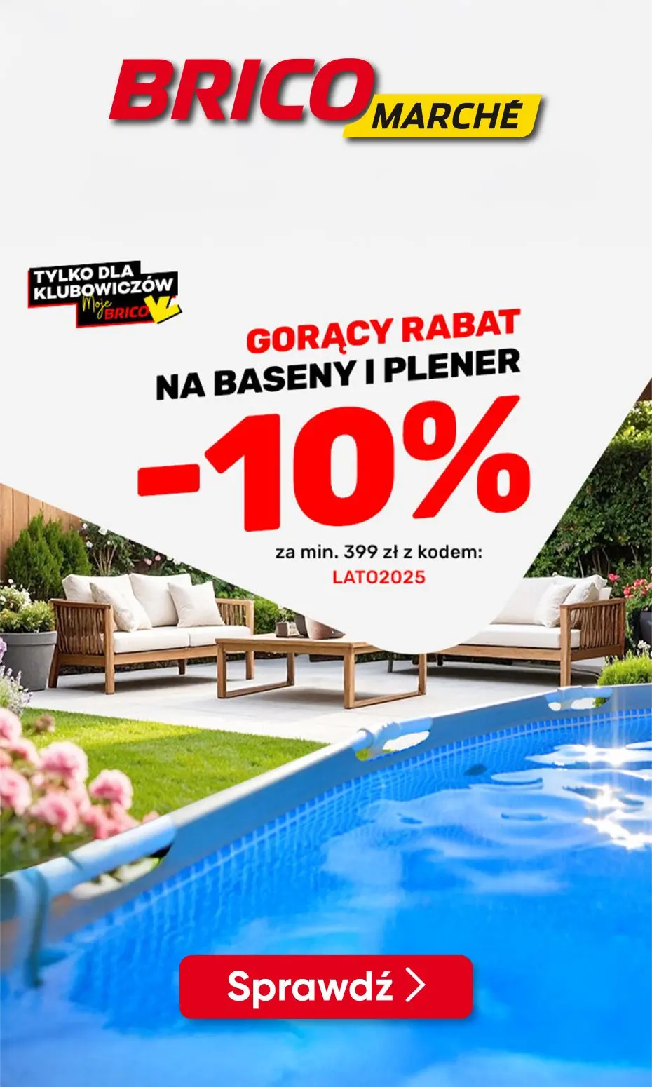 gazetka promocyjna BRICOMARCHE Gorący RABAT na baseny i plener! - Strona 1