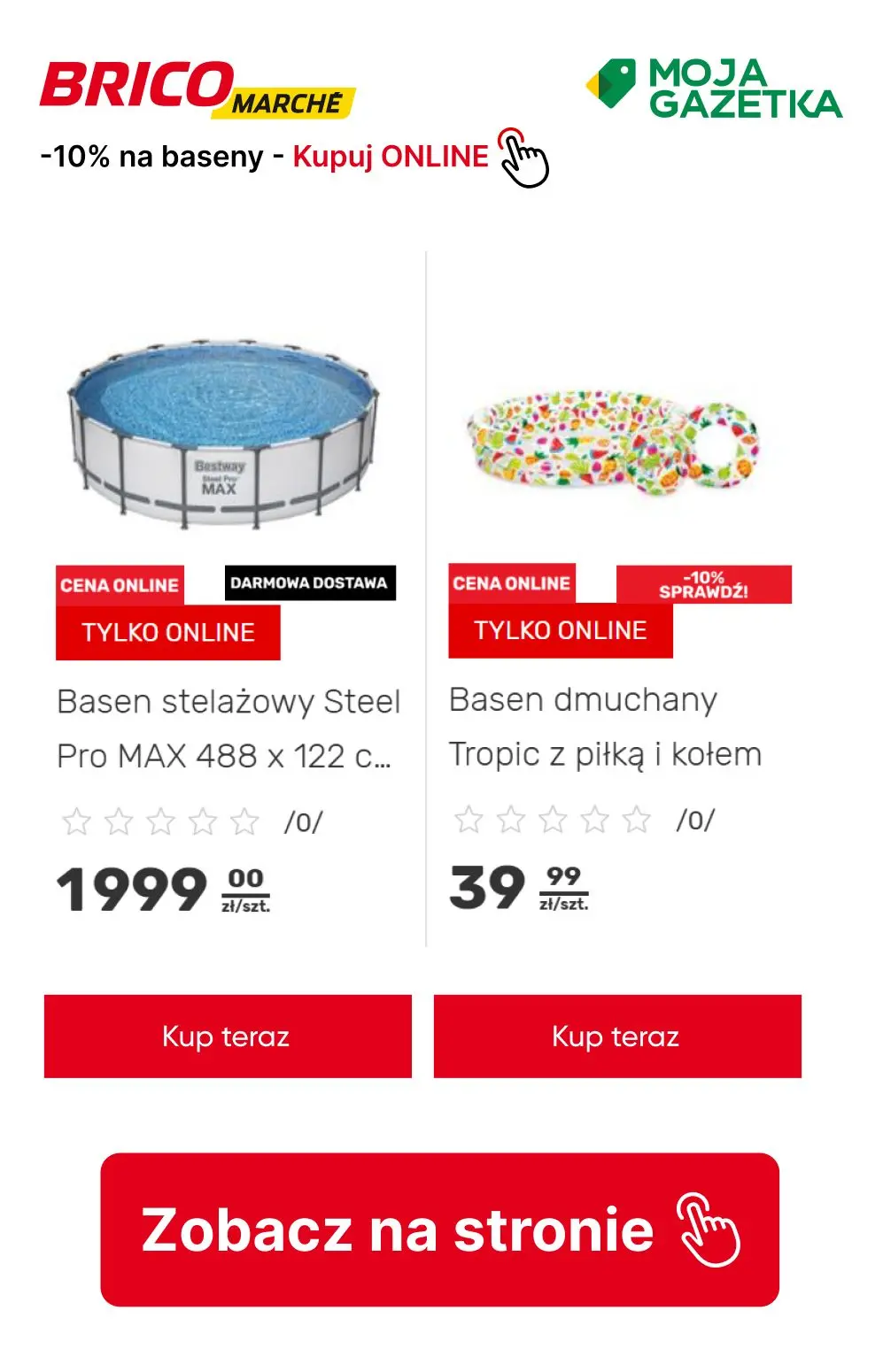 gazetka promocyjna BRICOMARCHE Gorący RABAT na baseny i plener! - Strona 3