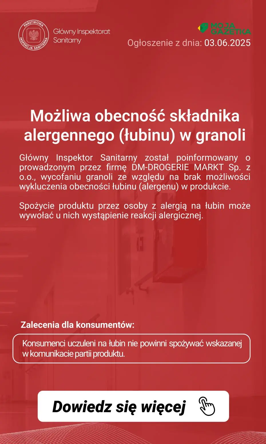 gazetka promocyjna Ostrzeżenia i alerty Ostrzeżenie publiczne dotyczące żywności: Możliwa obecność Salmonella w określonych partiach musu z orzechów nerkowca z maliną - Strona 2