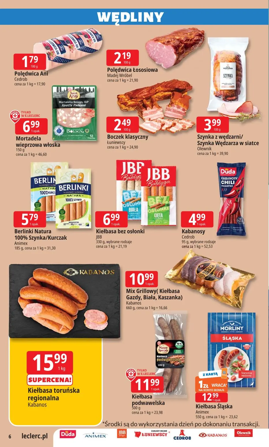 gazetka promocyjna E.Leclerc Wybór w dobrej cenie - oferta rozszerzona - Strona 6