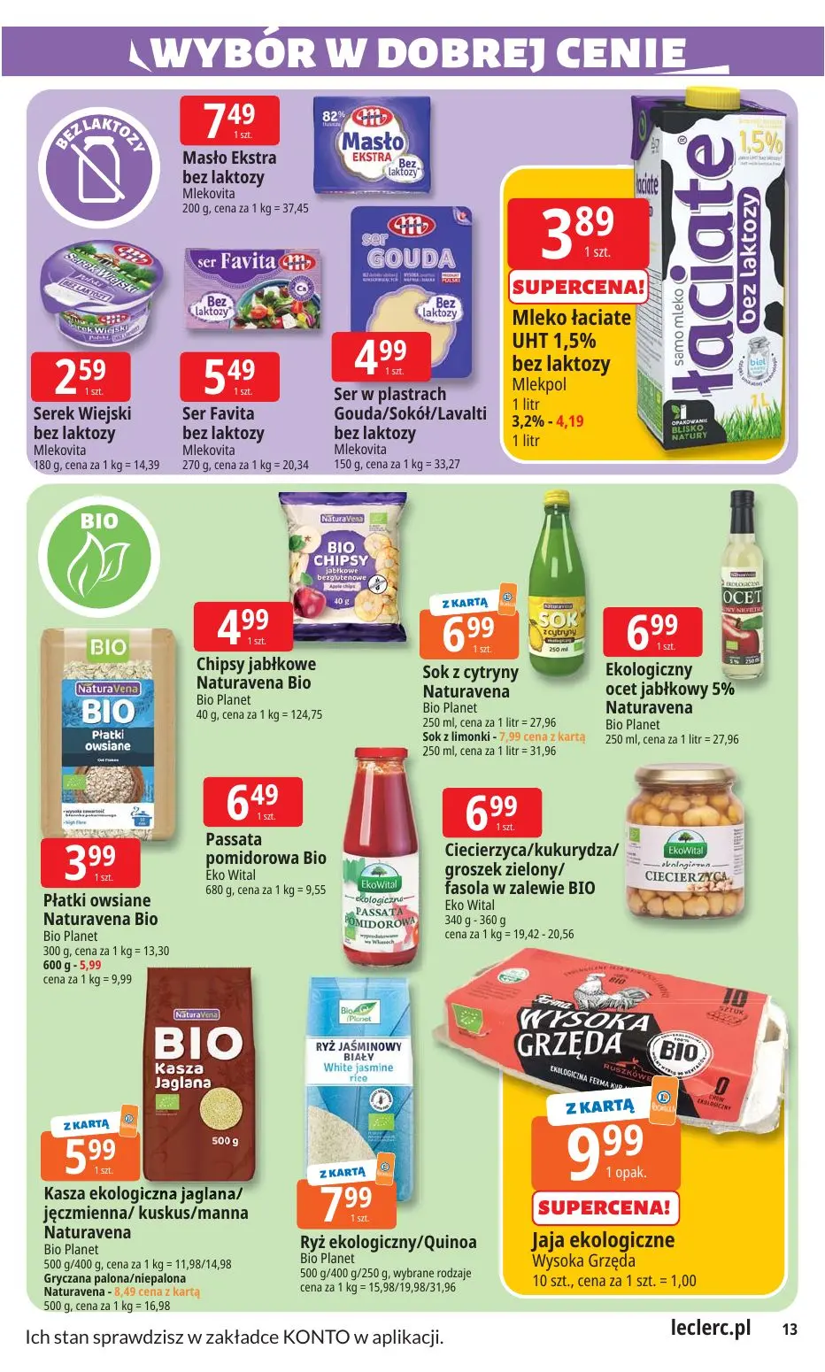 gazetka promocyjna E.Leclerc Wybór w dobrej cenie - oferta rozszerzona - Strona 13