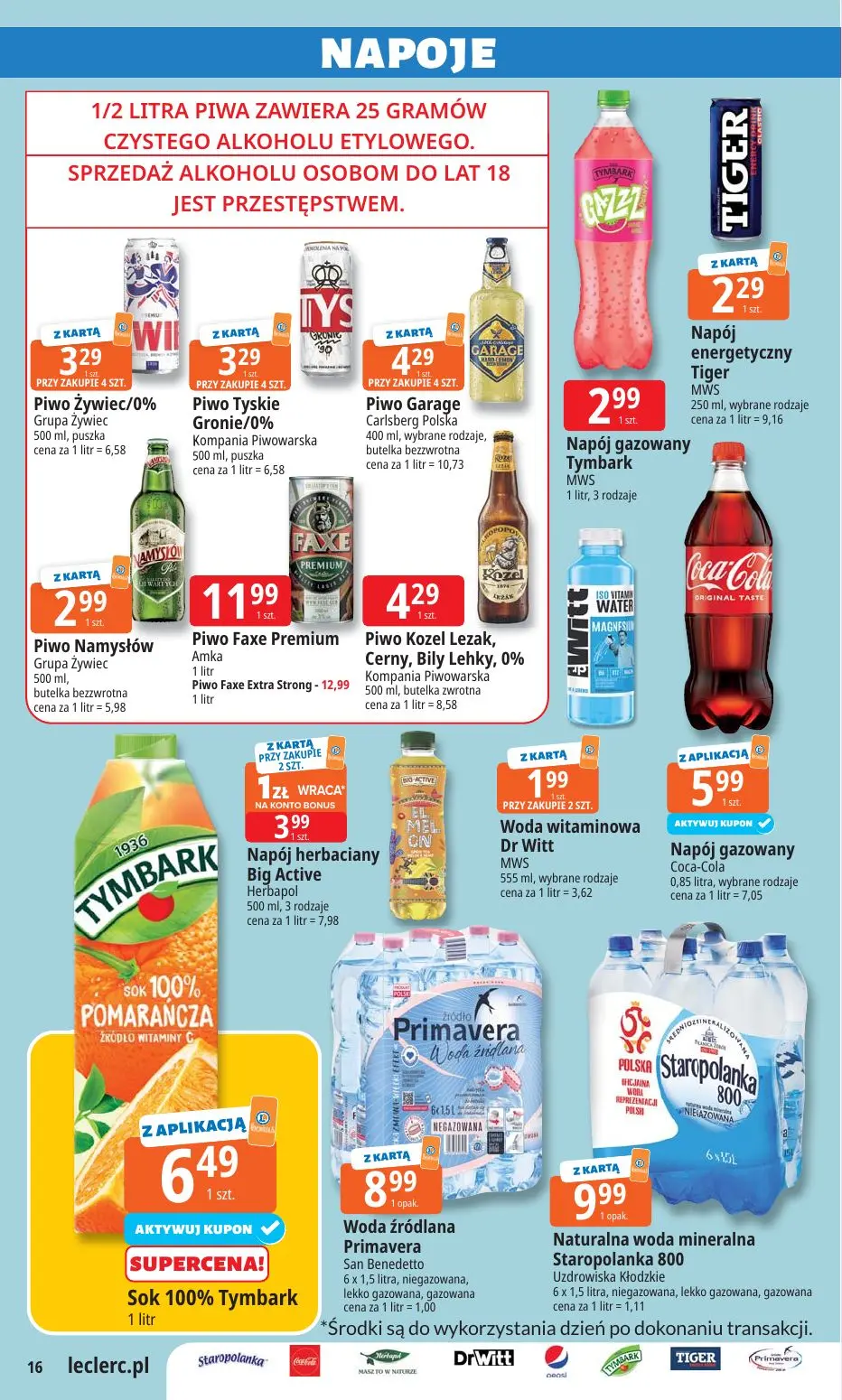 gazetka promocyjna E.Leclerc Wybór w dobrej cenie - oferta rozszerzona - Strona 16