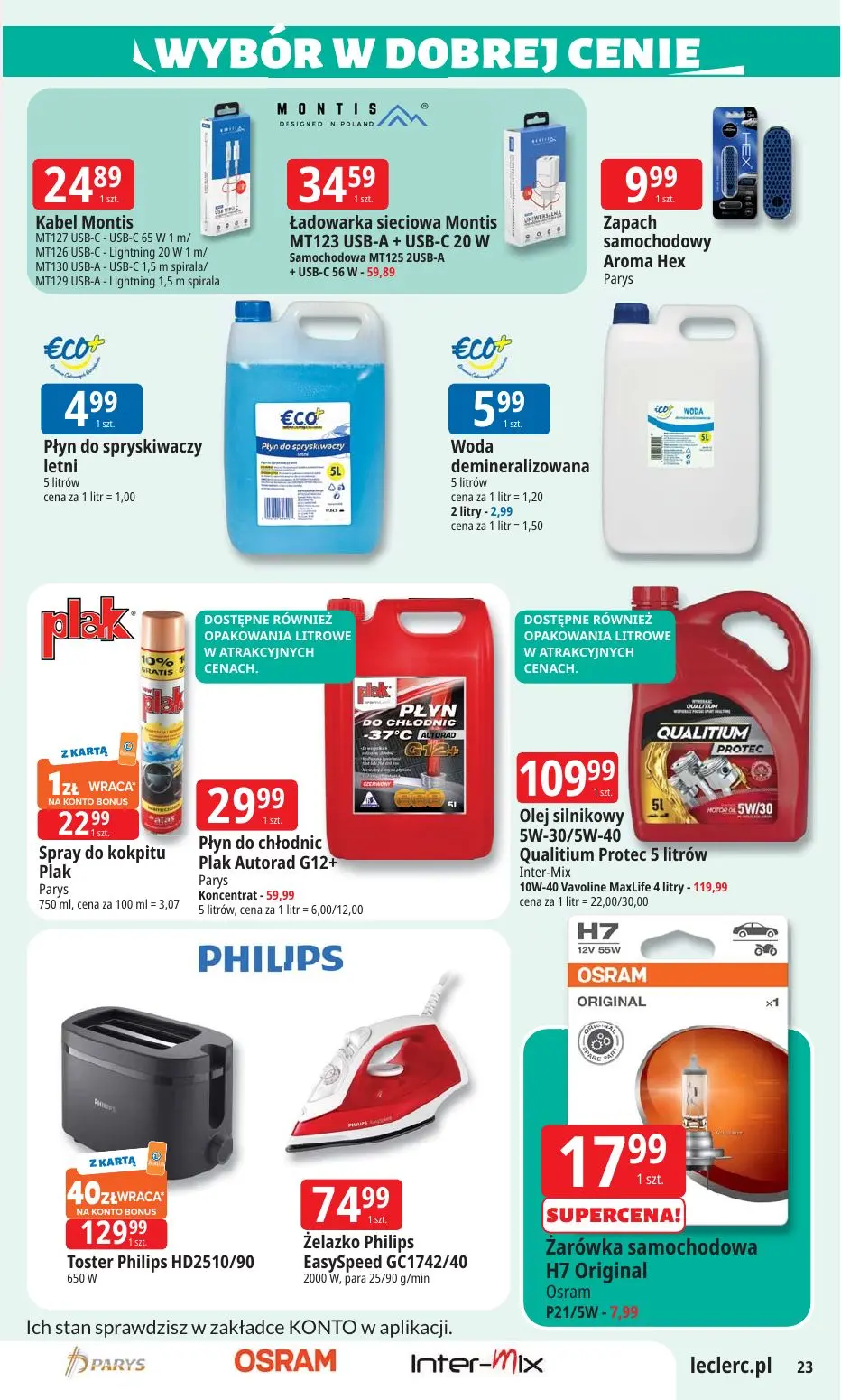 gazetka promocyjna E.Leclerc Wybór w dobrej cenie - Strona 23