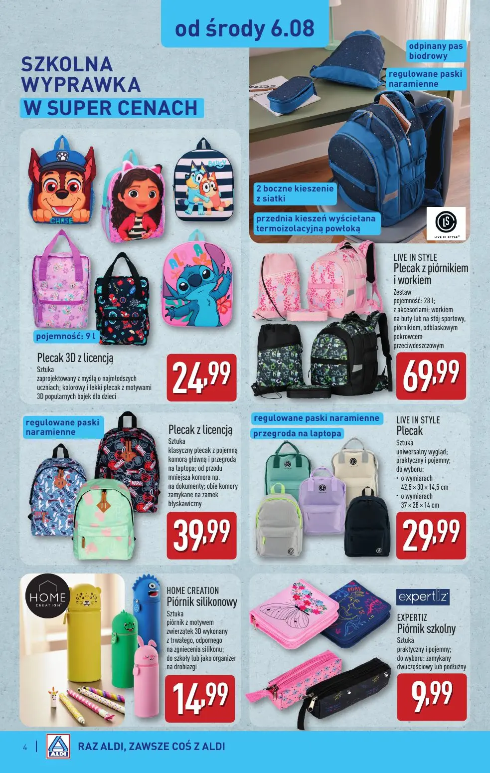 gazetka promocyjna ALDI Modny powrót do szkoły - Strona 4