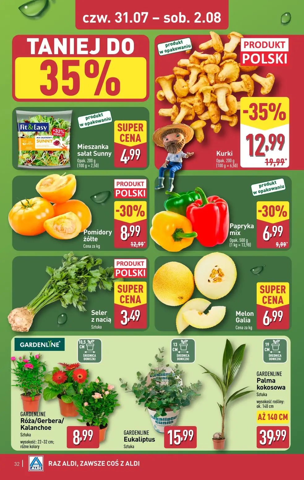 gazetka promocyjna ALDI Raz ALDI zawsze coś z ALDI - Strona 32