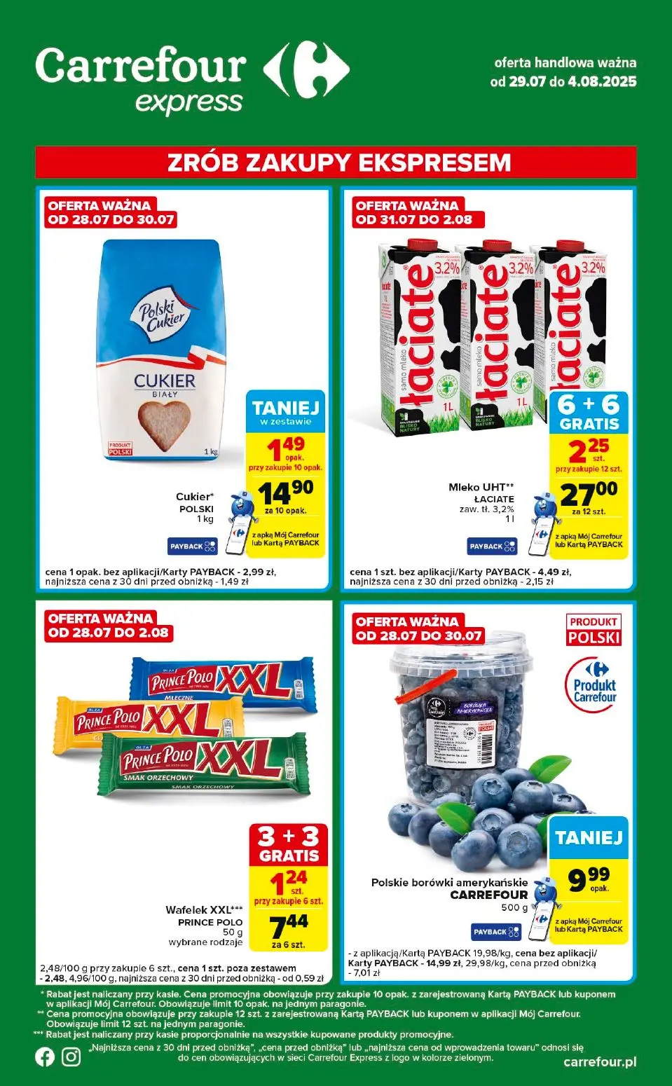 gazetka promocyjna Carrefour Express Zrób zakupy ekspresem - Strona 1