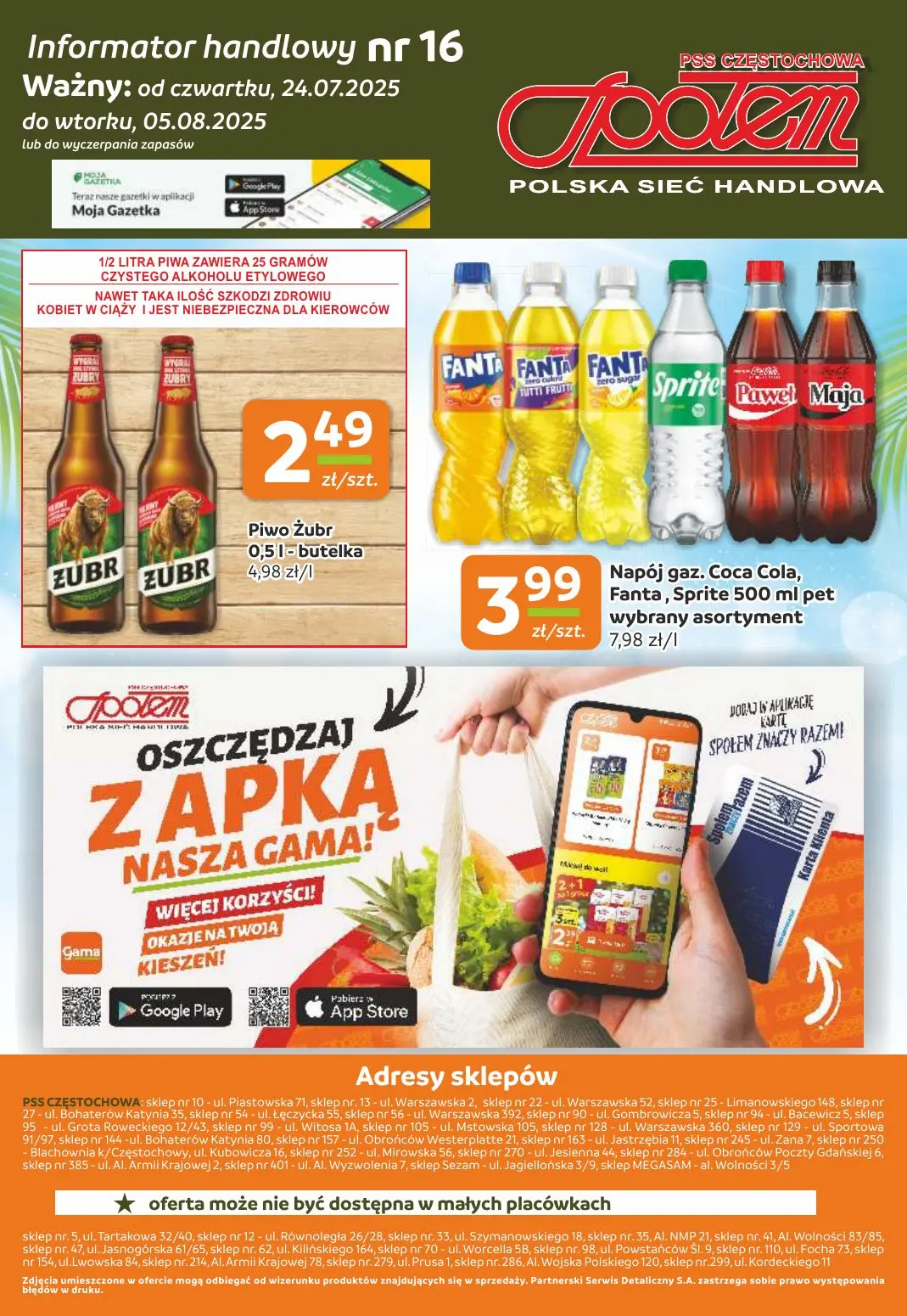 gazetka promocyjna Społem Częstochowa Polska sieć handlowa - Strona 12