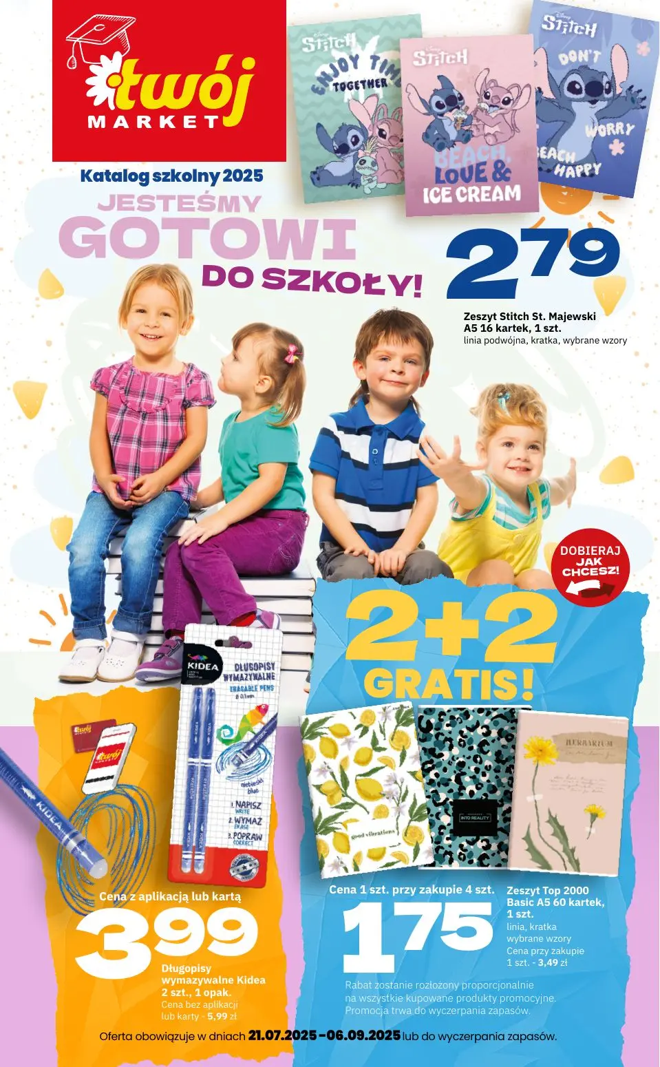 gazetka promocyjna Twój Market Jesteśmy gotowi do szkoły! - Strona 1