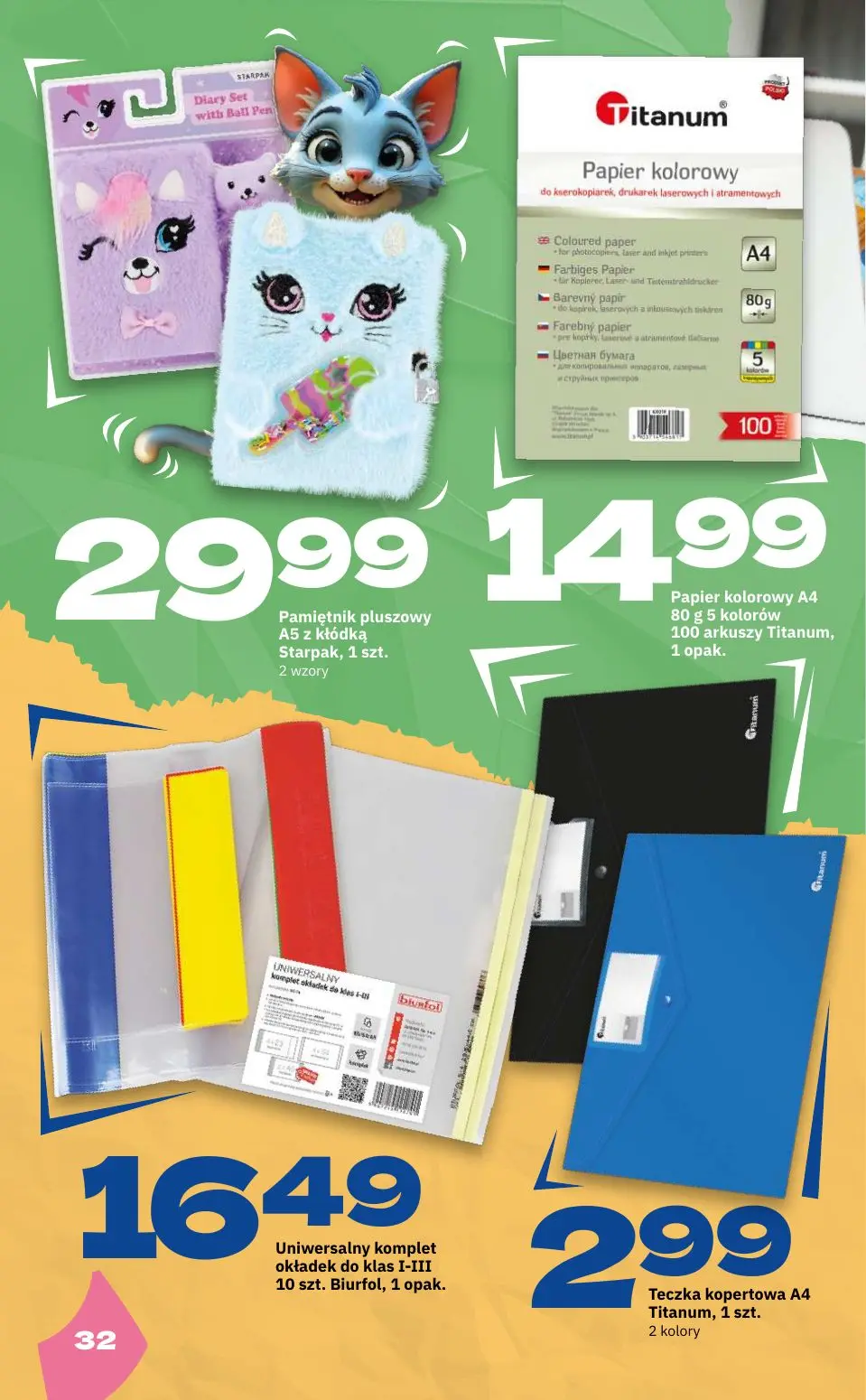 gazetka promocyjna Twój Market Jesteśmy gotowi do szkoły! - Strona 32