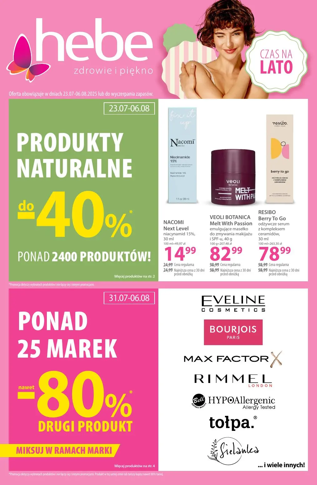 gazetka promocyjna hebe Czas na lato - Strona 1