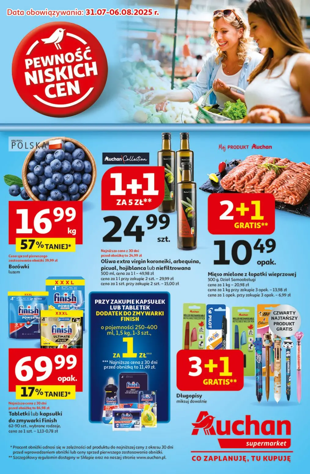 gazetka promocyjna Auchan Supermarket Pewność niskich cen - Strona 1