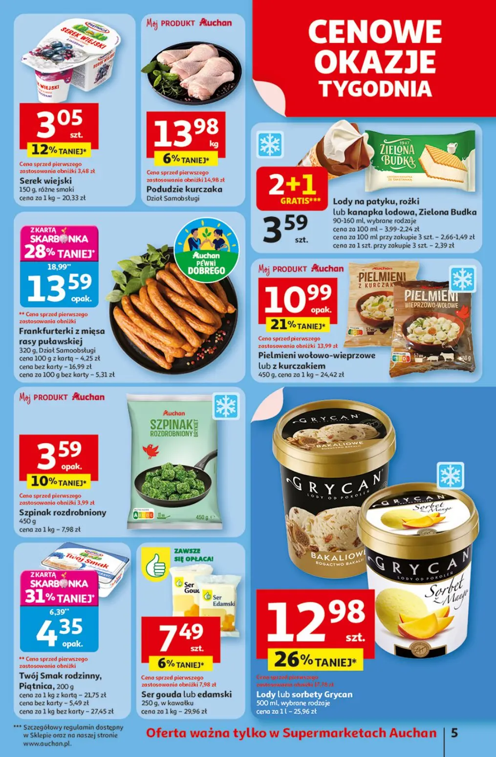 gazetka promocyjna Auchan Supermarket Pewność niskich cen - Strona 5