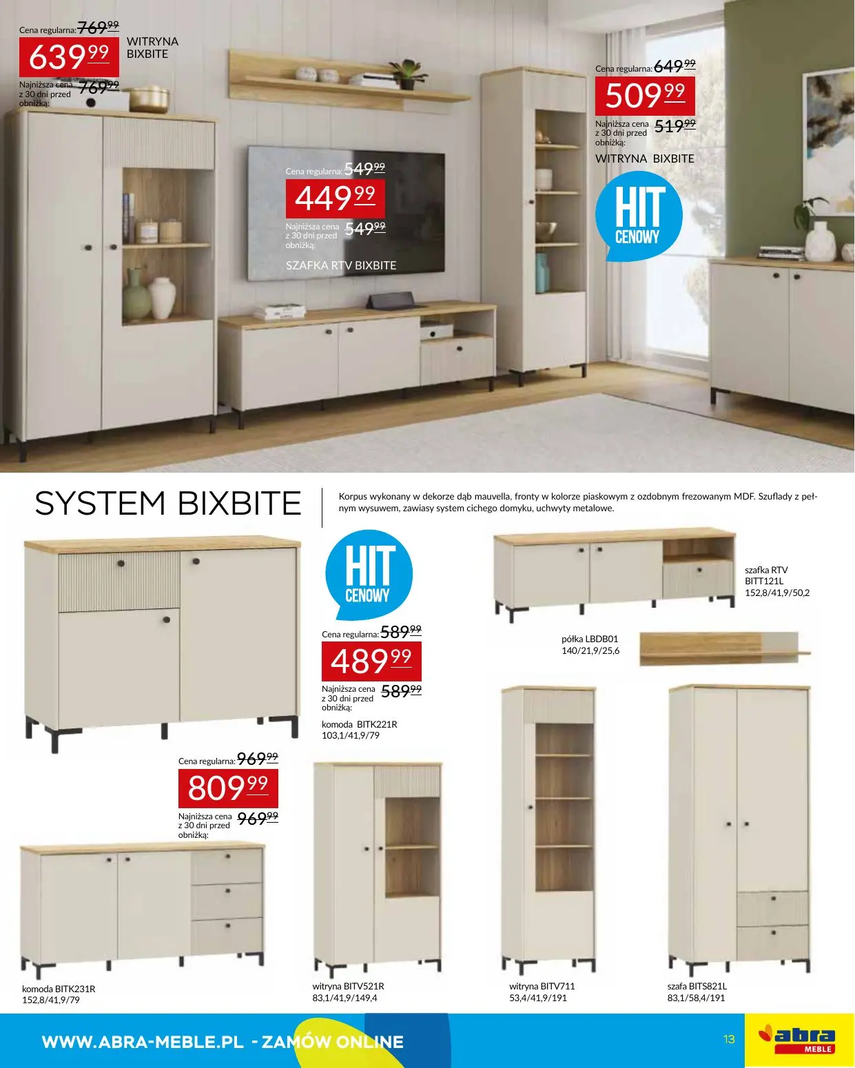 gazetka promocyjna abra meble Hity cenowe - Strona 13