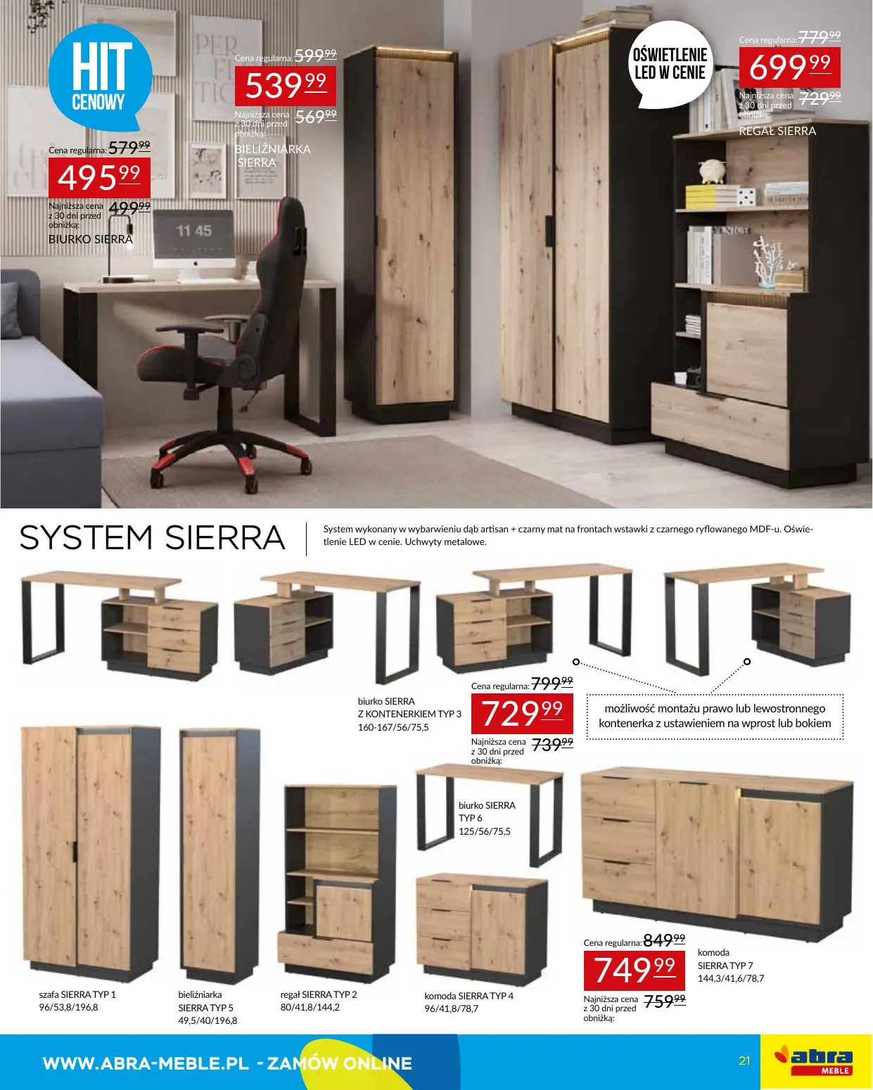 gazetka promocyjna abra meble Hity cenowe - Strona 21